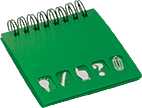 Bright Idea Note book, 80mm W x 80mm H