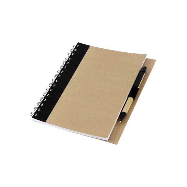 Eco Notebook A5 with Pen, 148mm W x 210mm L