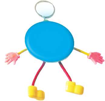 Clyde Button Badge Key Ring