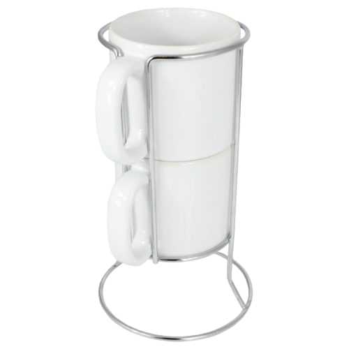 2 Piece Stackable Mug Set, 85mm H