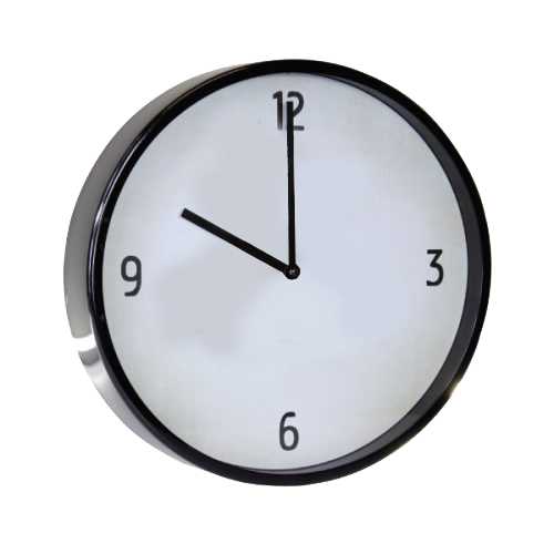 Oasis Metal Wall Clock, 295mm W x 295mm H