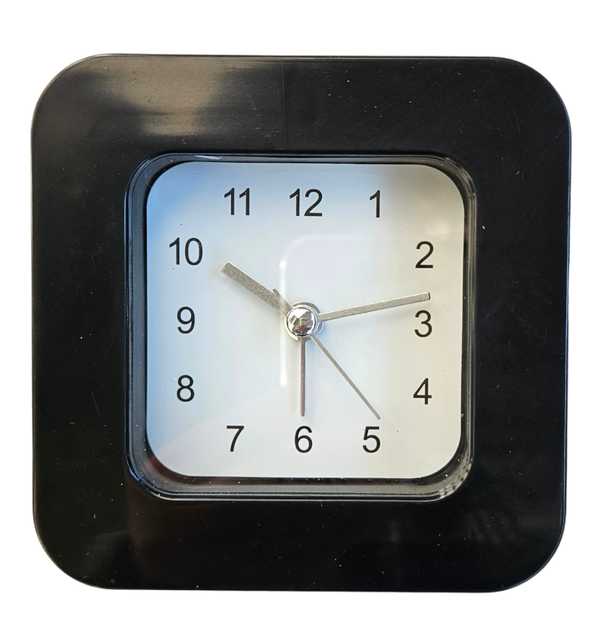 Desk Square Clock 1, 90mm W x 90mm H